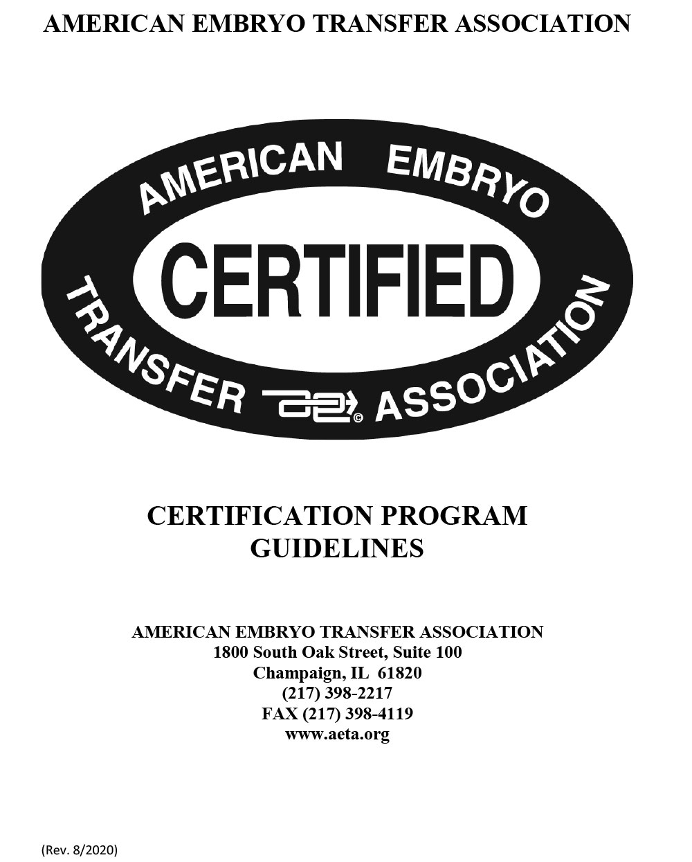 Certification Guidelines